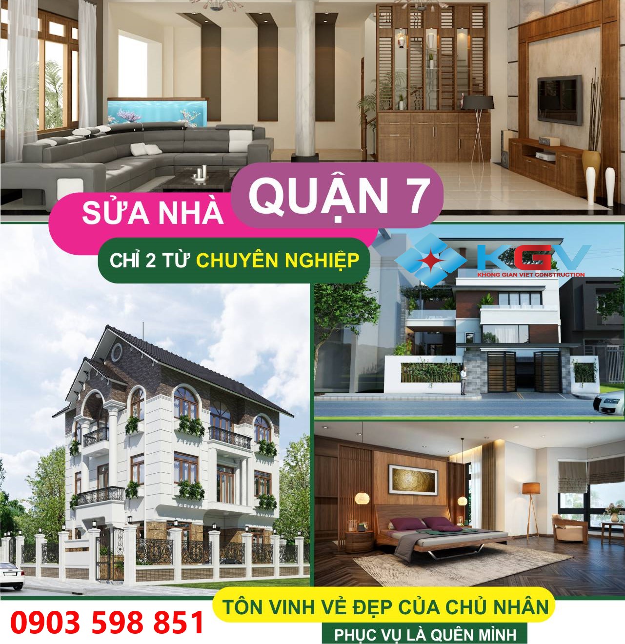 Dịch Vụ Sửa Nhà Quận 7 Theo Yêu Cầu Báo Gía Trước Khi Làm