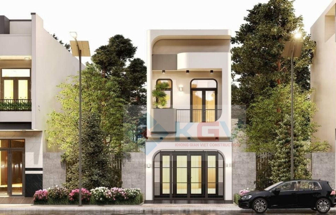 Mẫu Nhà Phố Hiện Đại 1 Trệt 1 Lầu