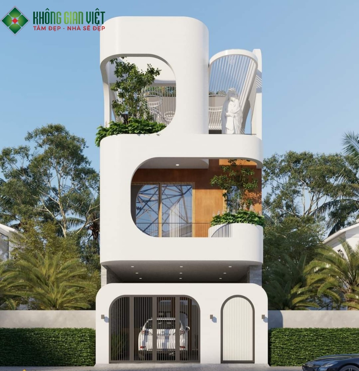 mẫu nhà 1 trệt 2 lầu hiện đại mới nhất