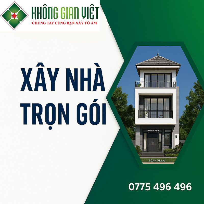 BÁO GIÁ XÂY NHÀ TRỌN GÓI MỚI NHẤT NĂM 2026
