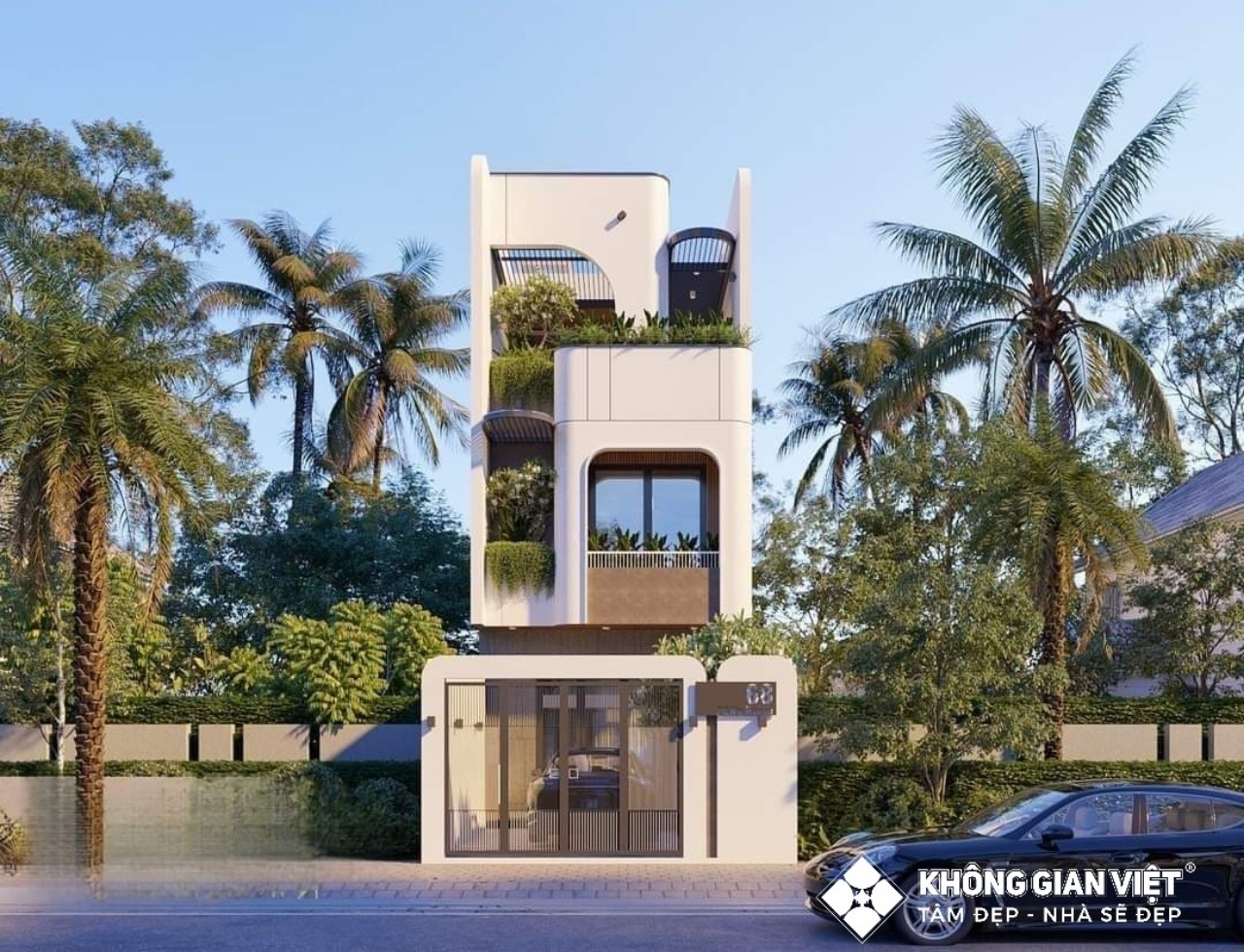 MẪU NHÀ PHỐ 1 TRỆT 2 LẦU HIỆN ĐẠI